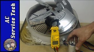 Outdoor HVAC Unit Fan Motor! Step by Step Troubleshooting, Capacitor, and Exact Resistance Readings!