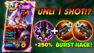 NEW META‼️GLOBAL OBSIDIA HIGH BURST BUILD FOR UNLI 1 SHOT!🥵🥵 TOP 1 GLOBAL OBSIDIA GAMEPLAY! - MLBB