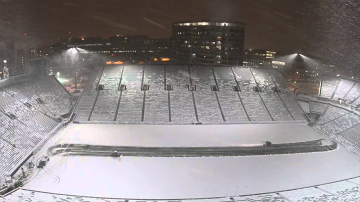 Kinnick Stadium Snow Removal TimeLapse