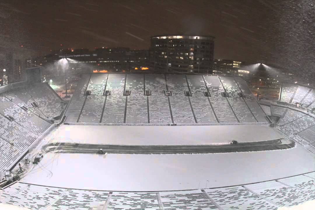 Kinnick Stadium Snow Removal TimeLapse YouTube