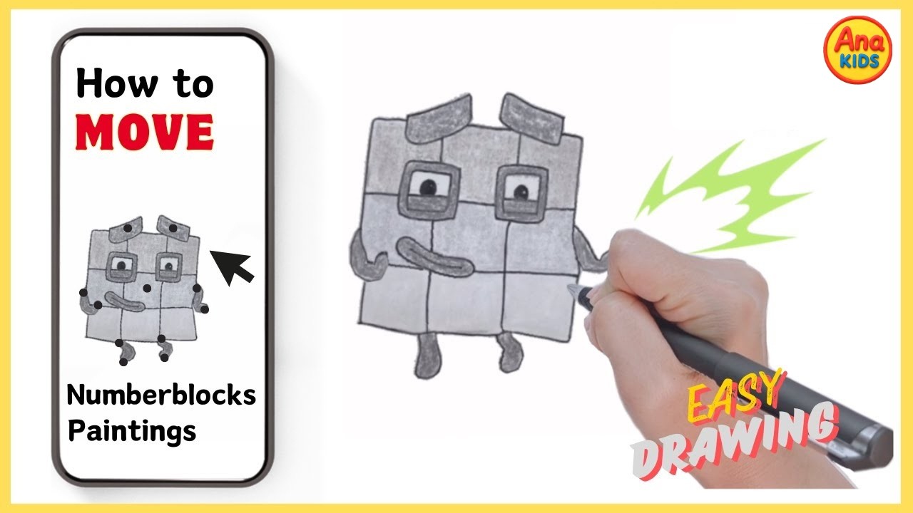 [넘버블럭스] How to make Numberblocks Paintings Move | 움직이는 넘버블럭스 만들기 - YouTube