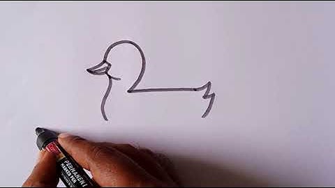 How to draw a duck/easy duck drawing from number 2/easy duck drawing