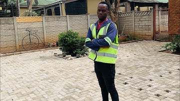 How TO INSERT HALF BRICK ON A PAVEMENT #construction #constructionchannel 