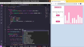 How to make a Sorting Visualizer with #HTML, CSS and #Javascript | Bubble, Selection and Quick Sorts