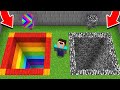 WHICH PIT WILL NOOB CHOOSE? RAINBOW PIT vs BEDROCK PIT! Minecraft - NOOB vs PRO