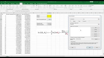 025 What is MLE? & the estimation of parameters of normal distribution in Excel