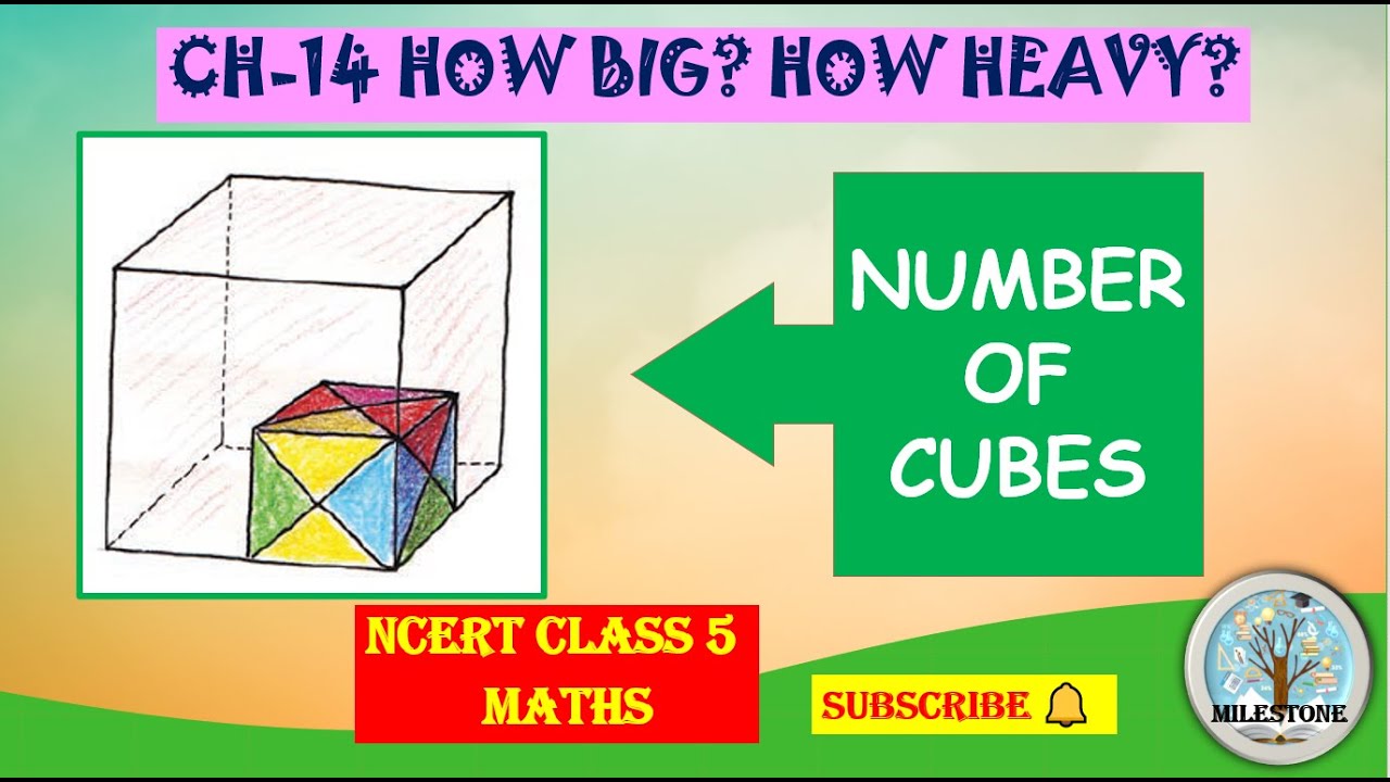 CHAPTER 14 HOW BIG HOW HEAVY CLASS 5 MATHS NUMBER OF CUBES IN A 