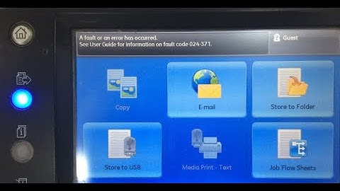 Xerox error code 024 371 mcu board issue