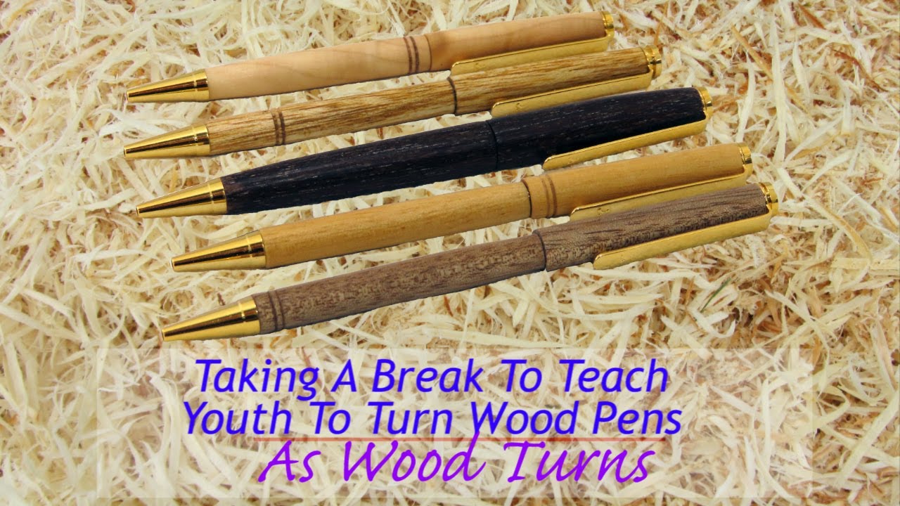 Taking A Break To Teach Youth To Turn Wood Pens