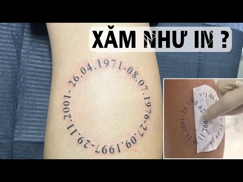 Hướng dẫn xăm số như in | Xăm Nghệ Thuật | Phượng Phạm Tattoo