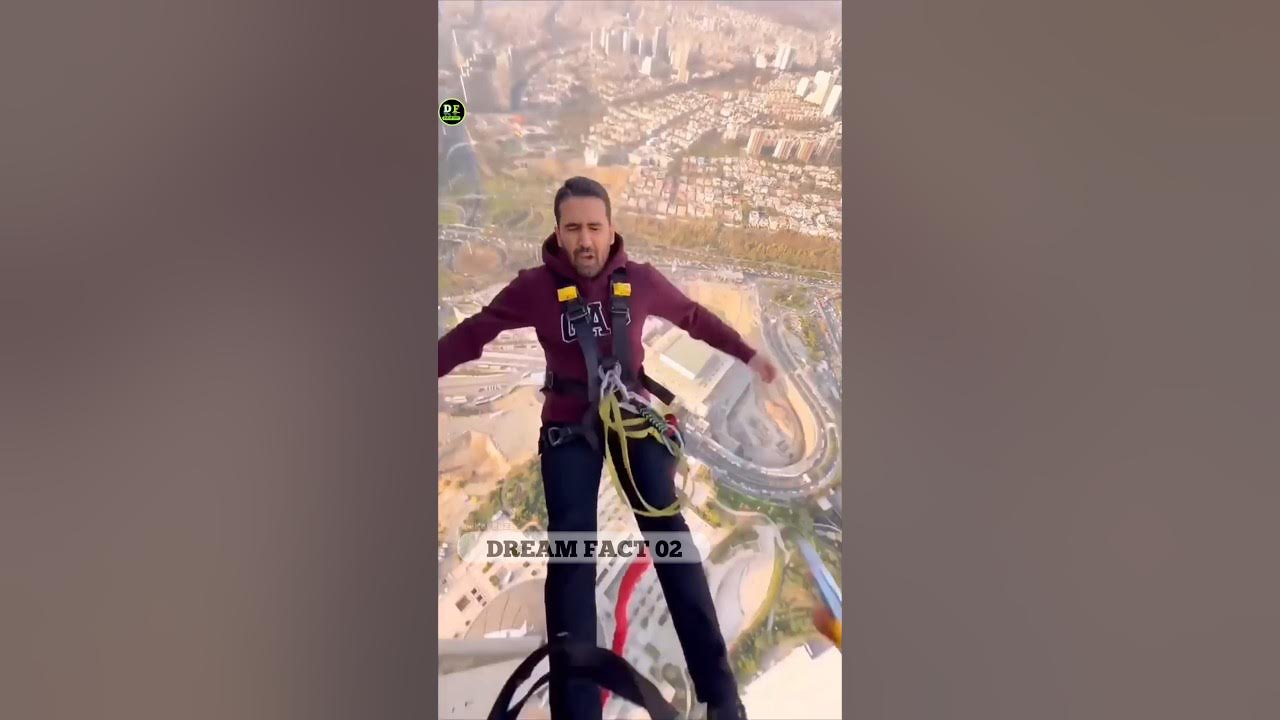 bungee jumping without rope shortvideo viral facts shorts 😱👇🥶⁉️