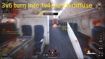 Call of Duty MW3: 3v6 turns 1v4 clutch diffuse on SnD