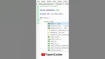 How to create an inline function in C++ | #tasincoder #coding