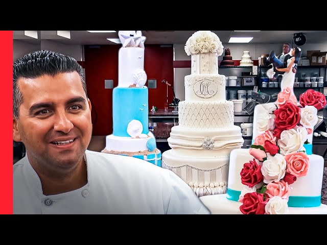 Três incríveis bolos de casamento: do tradicional ao mais moderno | Cake Boss | Hu0026H Brasil class=