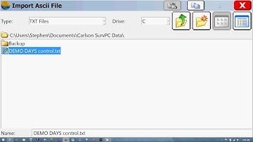 SurvCE Creating New Job / Importing Files