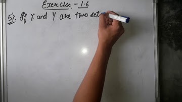 Class 11 Maths , Chapter 1 Sets|| Exercise 1.6