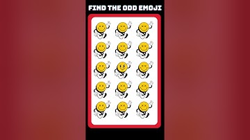 FIND the Odd emoji out||Memory test challenge Emoji #shots