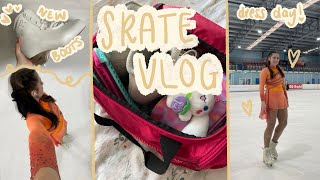 figure skating vlog ~ new boots ~ walks ~ hockey ~ mads skates