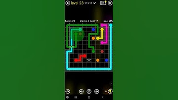 How To Solve Flow Free Bridges 11x11 Mania Pack Level 23 Board Walk Through Solution Walkthrough