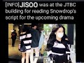 Jisoos first ever script reading for snow drop  sul kang hwa