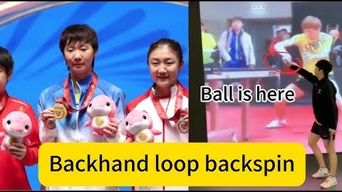 Learn Chinese Champion Wang Manyu’s Backhand Loop vs Backspin Power Principles