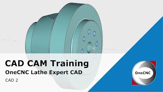 Preparing Geometry for Main and Subspindle Tool Path in OneCNC Lathe Expert - CAD Training Profile