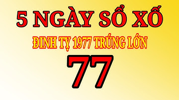 TIN SỐC! ĐÚNG 5 NGÀY TỚI SỐ MÁ, ĐINH TỴ 1977 LỘC LÁ ĐẦY NHÀ – VẬN ĐỎ CHÓT