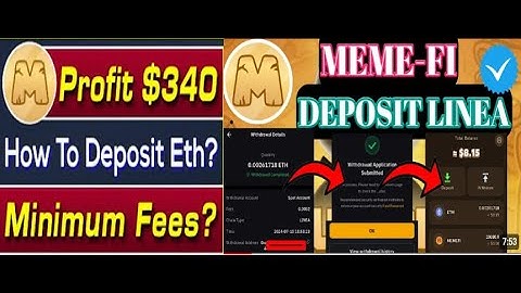 MemeFi Wallet। MemeFi Wallet deposit Linea। How to Deposit Ethereum on MemeFi Wallet for Gas Fee