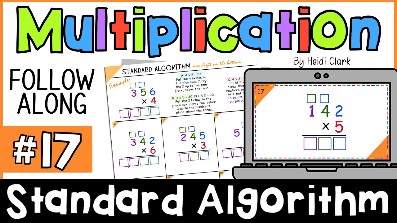 How to do the Standard Algorithm multiplication 725 x 2 (question