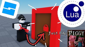 How to make a KEY DOOR just like Roblox Piggy! | Roblox Studio