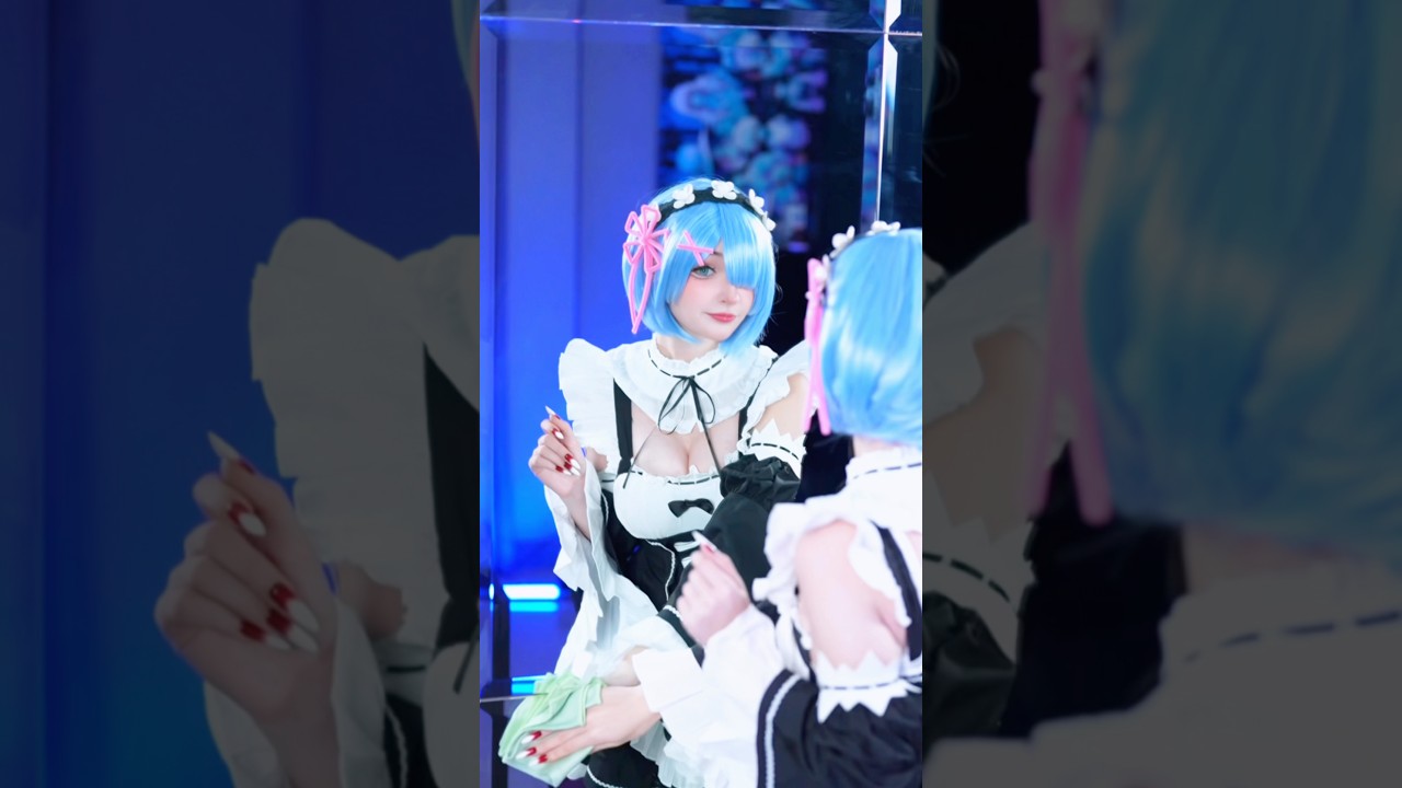 your favorite maid🤭🩵rate my cosplay from 1 to 10🔥 #rezero #rem #cosplay #anime #waifu #viral #fyp