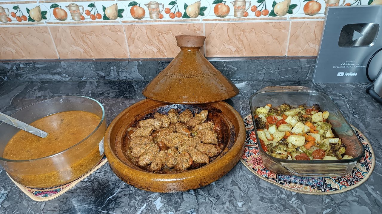 صافي غادي نرفع الراية😆 فطور خفيف كفتة لاداند مشويه  فطاجين حريرة  الذرة خضره مشوية فران