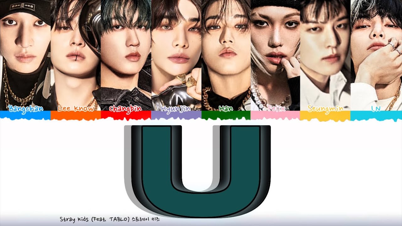 Stray Kids - ゆゆ Stray Kids 'U' (Feat. TABLO) Colour Coded Lyrics (Romanized