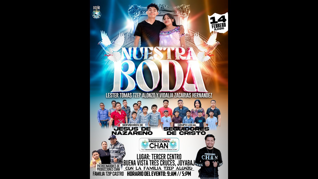 Celebración De Boda De Martina De La Cruz Y Sebastián Ramos Desde_El_Paraje_Chitom_Joyabaj