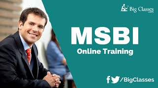 MSBI Online Training - MSBI SSIS Training Videos - Bigclasses