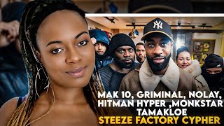Mak 10, Griminal, Nolay, Hitman hyper ,Monkstar, Tamakloe, | Steeze Factory Cypher (Reaction) 😍