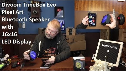 Divoom TimeBox Evo Pixel Art Bluetooth Speaker with 16x16 LED Display Cool Animation Frame