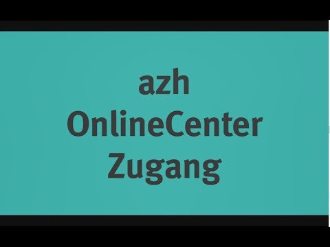 OnlineCenter Zugang in azh TiM einrichten