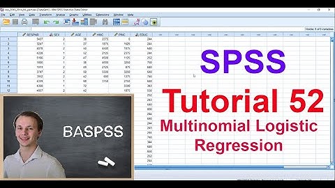 SPSS #52 Multinomial Logistic Regression