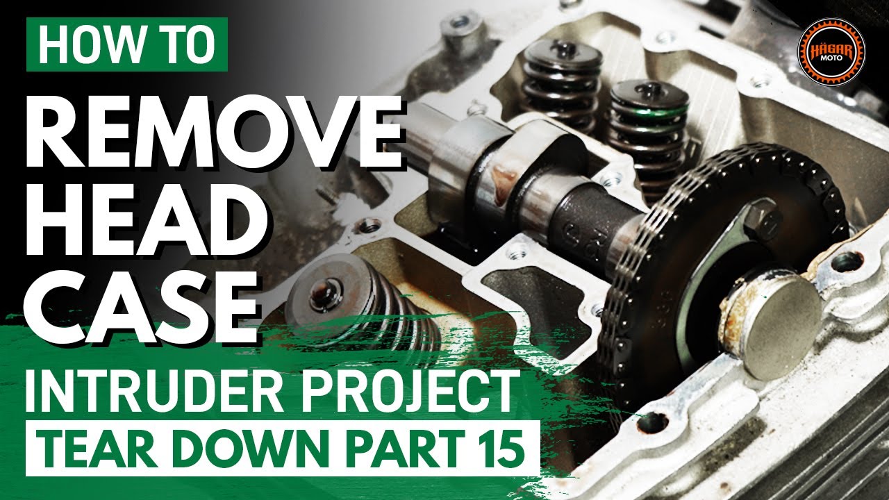 Suzuki Intruder VS1400: Remove Cylinder Head Case - Tear Down Part 15
