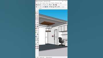 How To Make False Ceiling In SketchUp 🏠 #shorts #sketchup #cad #3d #falseceiling #3dsmax