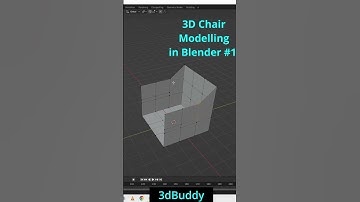 Simple Chair Modelling in Blender #1