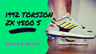 1992 Unicas! ///adidas TORSION ZX 4500 S /// review & on feet - YouTube