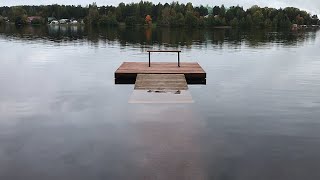 Built a Floating Dock out of Beer Kegs! 2022-2023 in 8 minutes