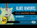 Blues Ventures backing track in A minor | 1960&#39;s style teen-beat surf guitar 12-bar!