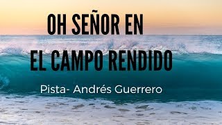Video thumbnail of "OH SEÑOR EN EL CAMPO RENDIDO- PISTA con Acordes (A:G)"