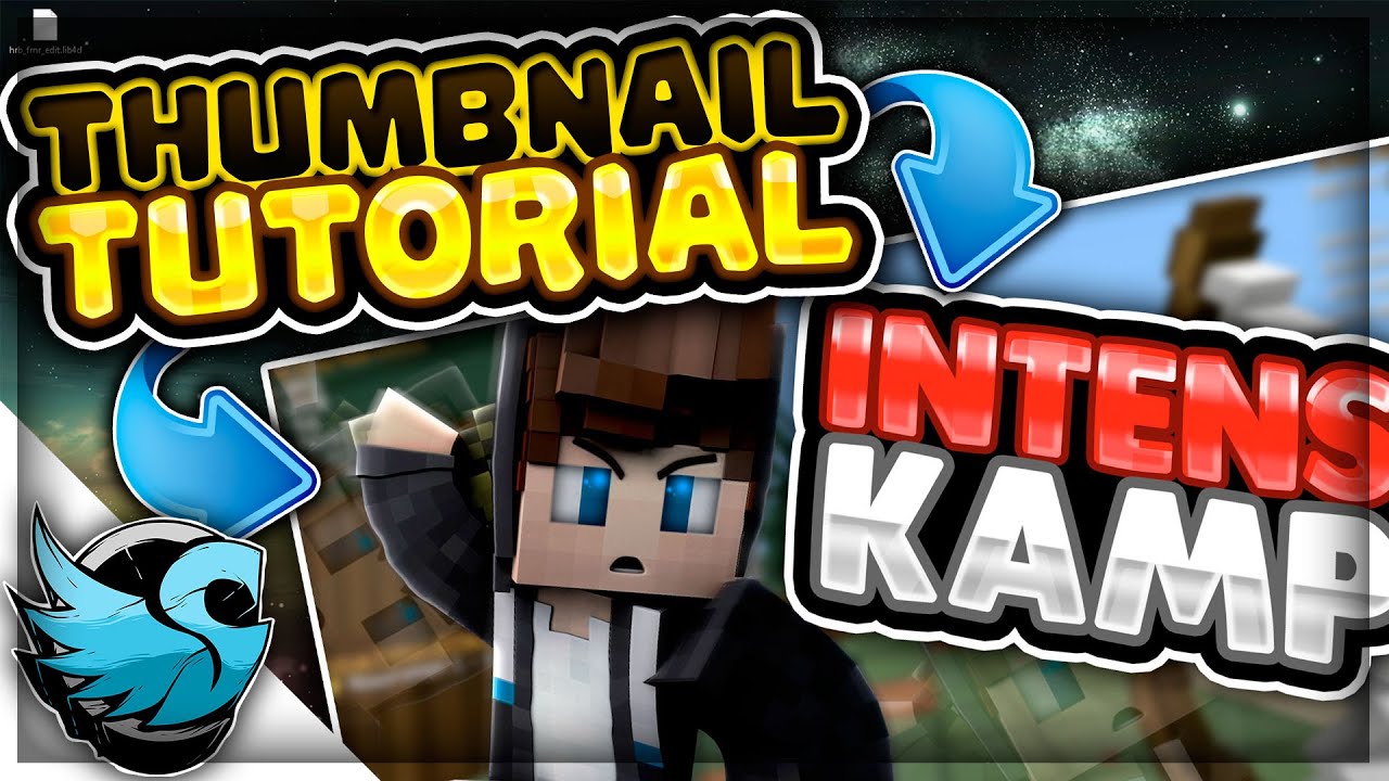 MINECRAFT THUMBNAIL TUTORIAL - Del 1 - YouTube