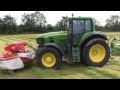 Robinson farms mowingteddingrakingbalingwrappingloading haylage 2011johnwandersonagain