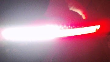 66 led white / red stealth screen lightbar with multi patterns