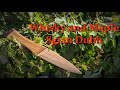 Sgian dubh  making a wooden knife from whisky barrel staves and maple easy knife build